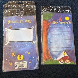Gina B. Star Camper ⭐️🏕️⭐️ Self Mailers Stationary with Clear Seals